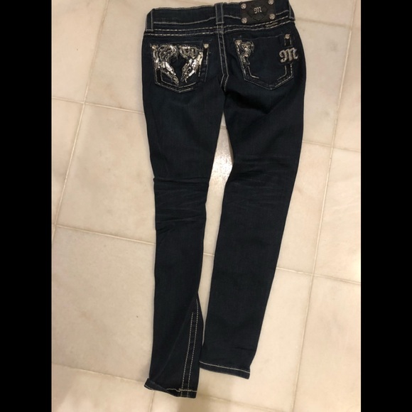 Miss Me Skinny jeans with sequins size 24 - Picture 1 of 1
